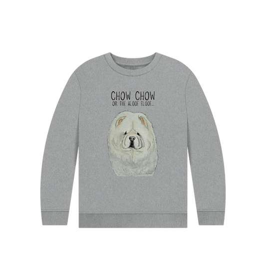 Athletic Grey Cream Chow Chow Children's Sweatshirt