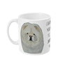 Cream Chow Chow Mug – "Every Sip You Take, I’ll Be Watching You"