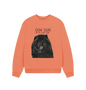 Apricot Black Chow Chow Women's Oversized Sweatshirt