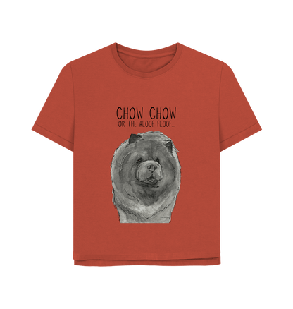 Rust Blue Chow Chow Women's Relaxed Fit T Shirt