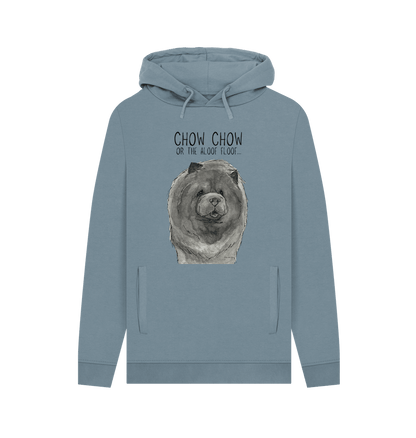 Stone Blue Blue Chow Chow Men's Hoodie