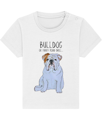 Bulldog Baby T-Shirt for Little Rebels!