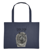 Carry Your Style with the Blue Chow Chow Shopping Bag – Featuring the Aloof Floof!