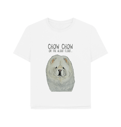 White Cream Chow Chow Women's Relaxed Fit T Shirt