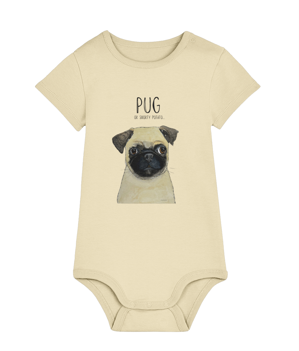 Pug Baby Bodysuit – Cuteness Overload for Your Little Pug-Lover!