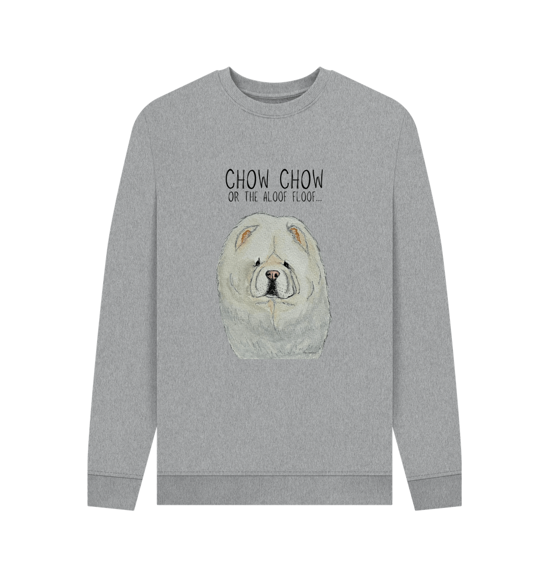 Light Heather Cream Chow Chow Men's Crew Neck Sweatshirt