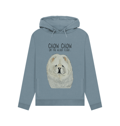 Stone Blue Cream Chow Chow Women's Hoodie