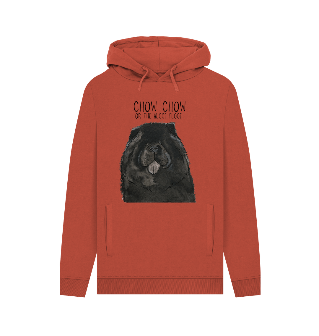 Rust Black Chow Chow Men's Hoodie