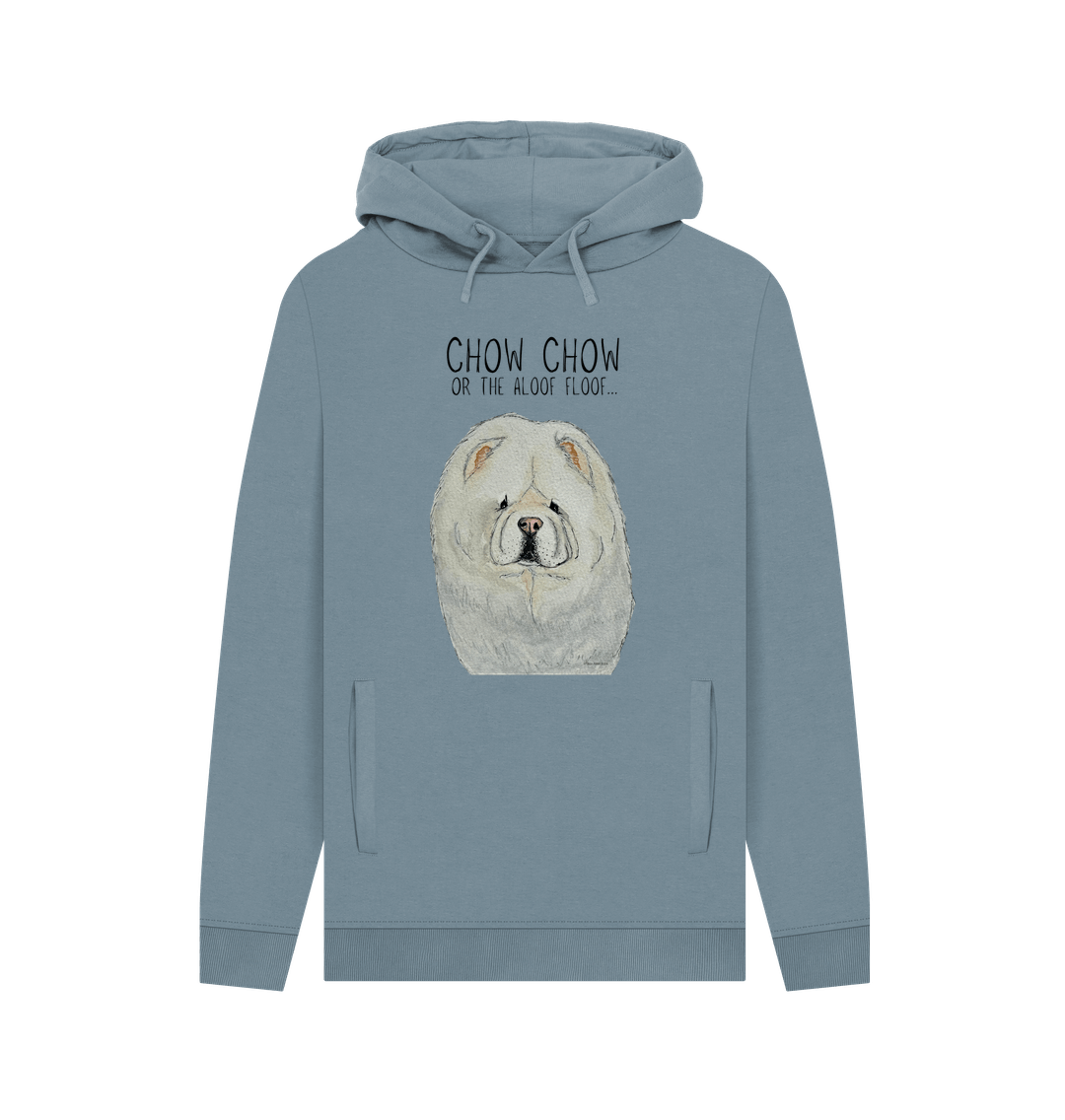 Stone Blue Cream Chow Chow Men's Hoodie