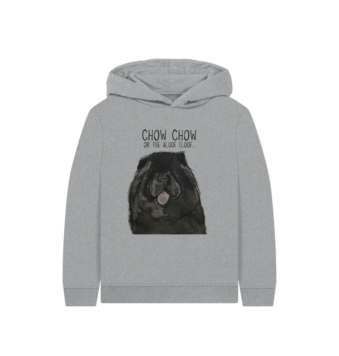 Athletic Grey Black Chow Chow Child's Hoodie