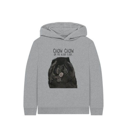 Athletic Grey Black Chow Chow Child's Hoodie