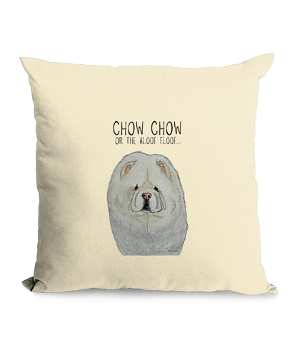 Fluff Up Your Space: Cream Chow Chow Cushion - The Aloof Floof Edition