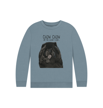 Stone Blue Black Chow Chow Child's Sweatshirt