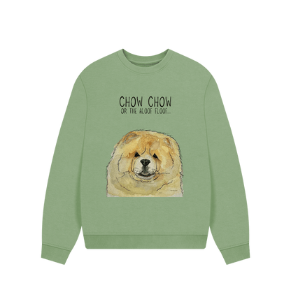 Sage Fawn Chow Chow Women's Oversized Sweatshirt