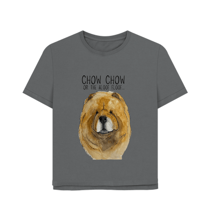 Slate Grey Red Chow Chow Women's Relaxed Fit T Shirt