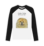 Black-White Fawn Chow Chow Men's Long Sleeved Baseball T Shirt