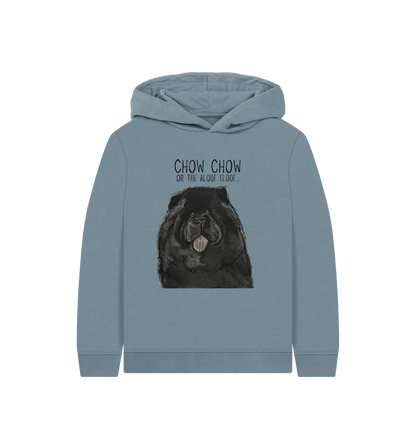 Stone Blue Black Chow Chow Child's Hoodie