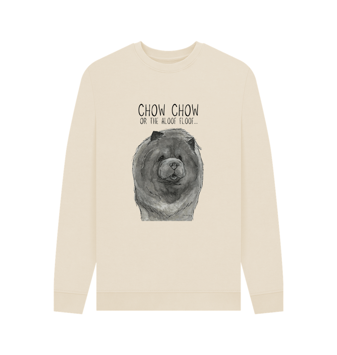 Oat Blue Chow Chow Men's Crew Neck Sweatshirt