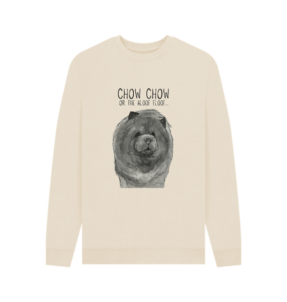 Oat Blue Chow Chow Men's Crew Neck Sweatshirt