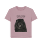 Mauve Black Chow Chow Women's Relaxed Fit T Shirt