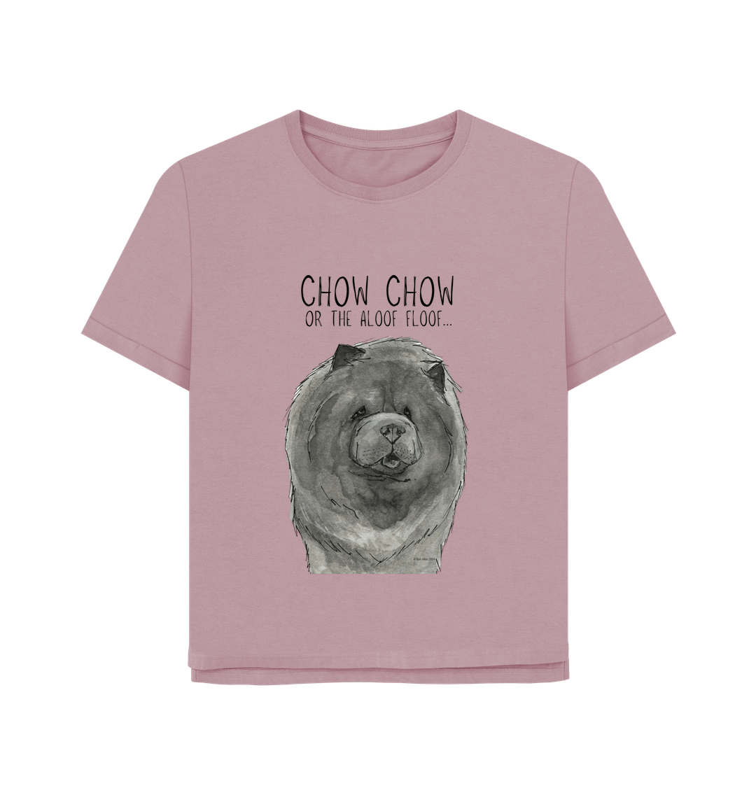 Mauve Blue Chow Chow Women's Relaxed Fit T Shirt