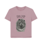 Mauve Blue Chow Chow Women's Relaxed Fit T Shirt