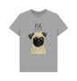 Athletic Grey Pug Men's T Shirt