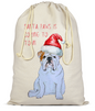 Santa Paws is Coming to Town: Bulldog Santa Sack for a Pawsome Christmas!