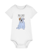 Furry Road Warrior: Bulldog Baby Bodysuit for Little Rebels!