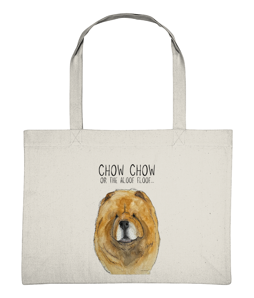 Shop in Style with Our Adorable Red Chow Chow Shopping Bag!