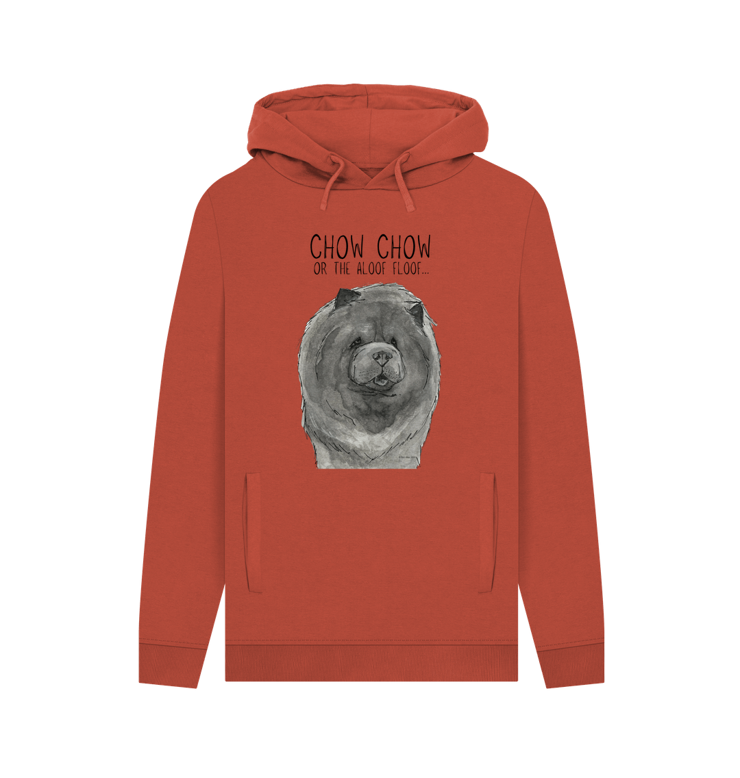 Rust Blue Chow Chow Men's Hoodie