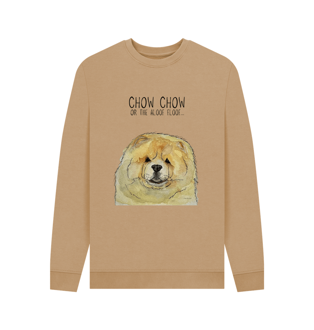 Sand Fawn Chow Chow Men's Crew Neck Sweatshirt