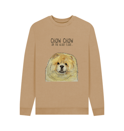 Sand Fawn Chow Chow Men's Crew Neck Sweatshirt