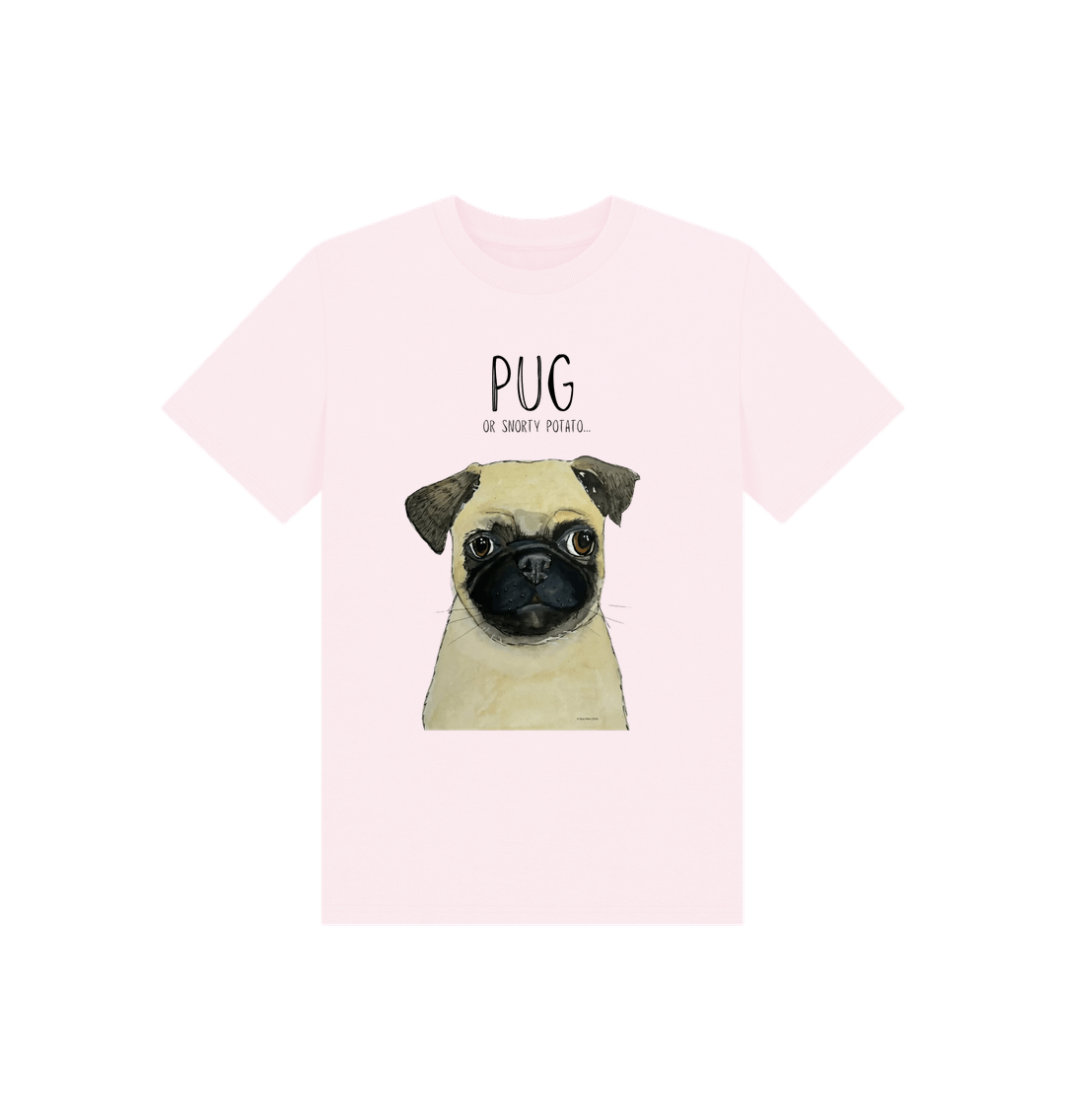 Pink Pug Child's T Shirt