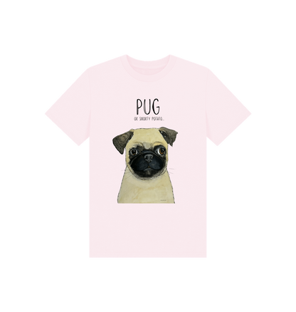 Pink Pug Child's T Shirt