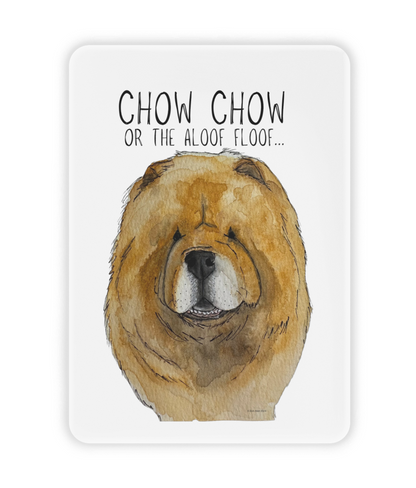 Red Chow Chow Ceramic Fridge Magnet – A Touch of Fluffy Charm!