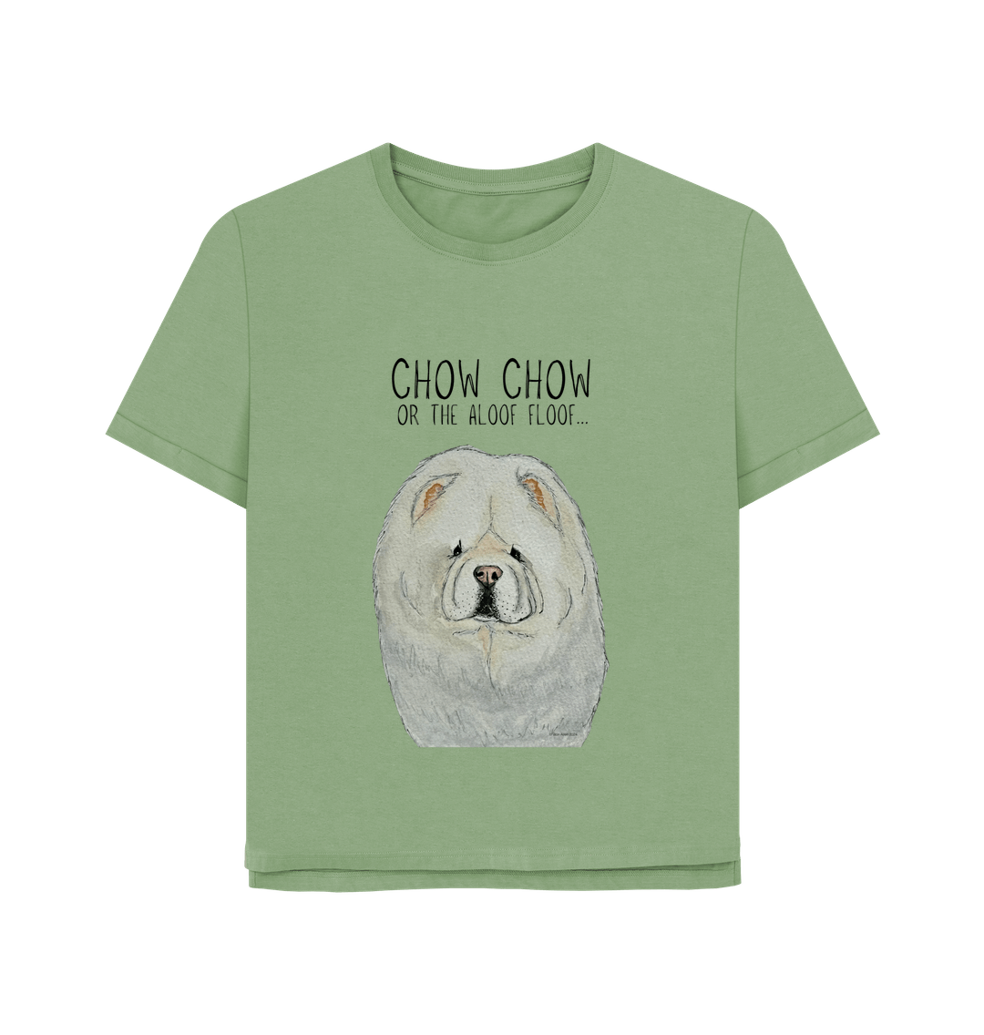 Sage Cream Chow Chow Women's Relaxed Fit T Shirt