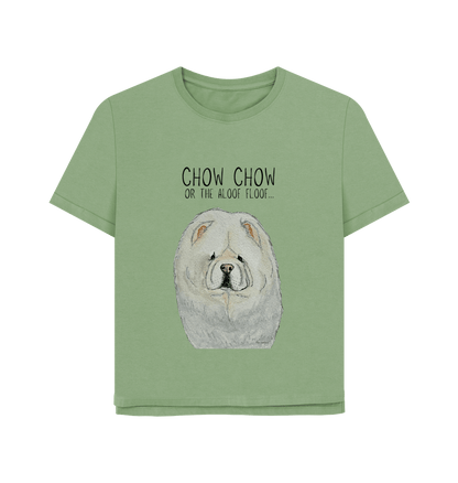 Sage Cream Chow Chow Women's Relaxed Fit T Shirt