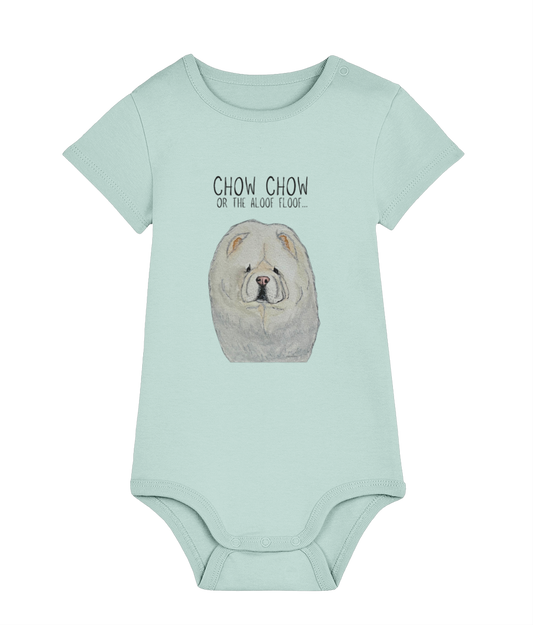 Adorable Cream Chow Chow Baby Bodysuit – The Perfect Cuddly Outfit!