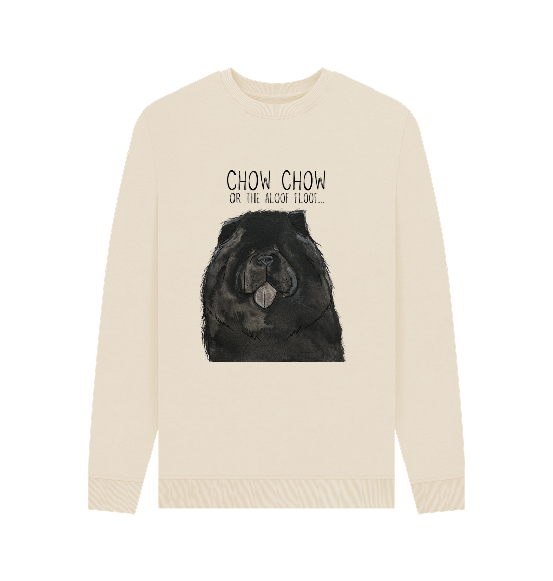 Oat Black Chow Chow Men's Crew Neck Sweatshirt