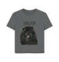 Slate Grey Black Chow Chow Women's Relaxed Fit T Shirt