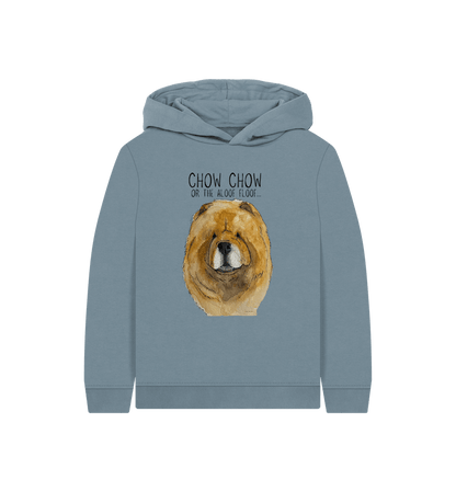 Stone Blue Red Chow Chow Child's Hoodie