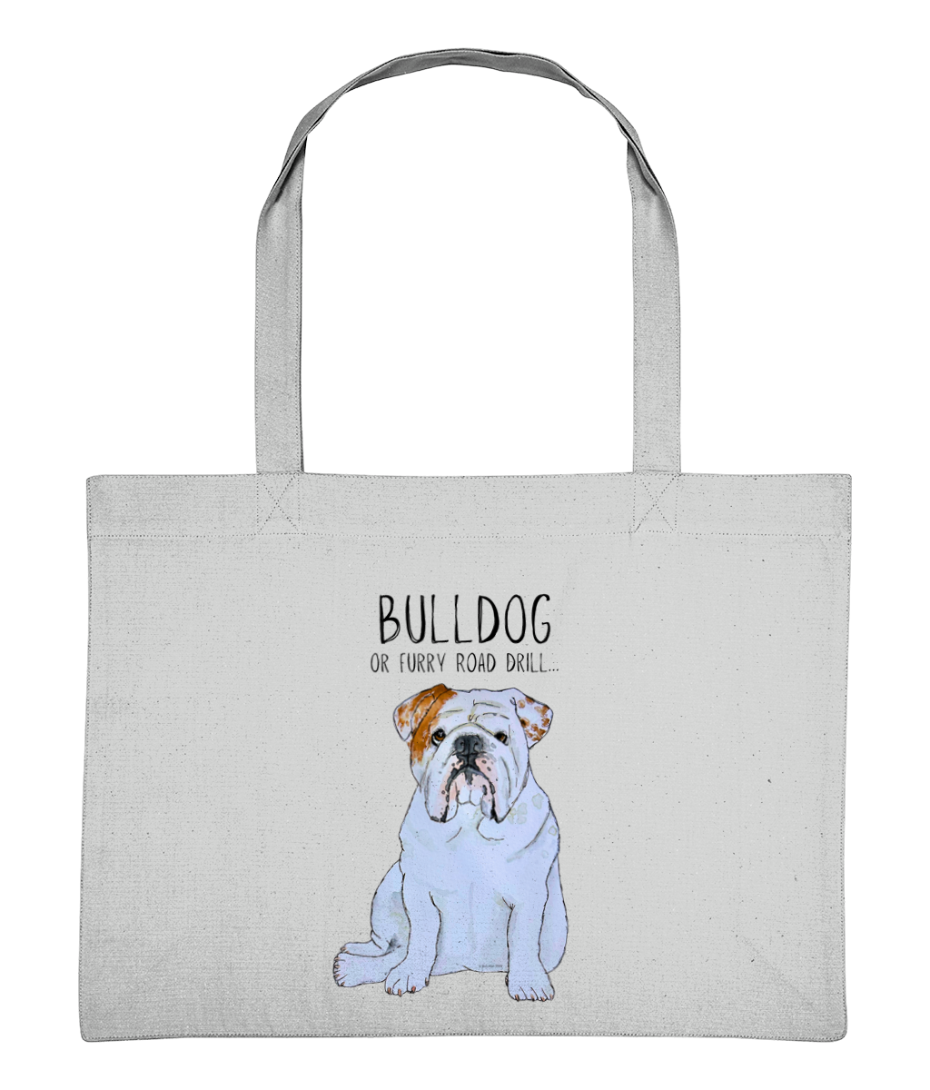 Shop with Attitude: Bulldog Shopping Bag for Fiercely Fun Errands!