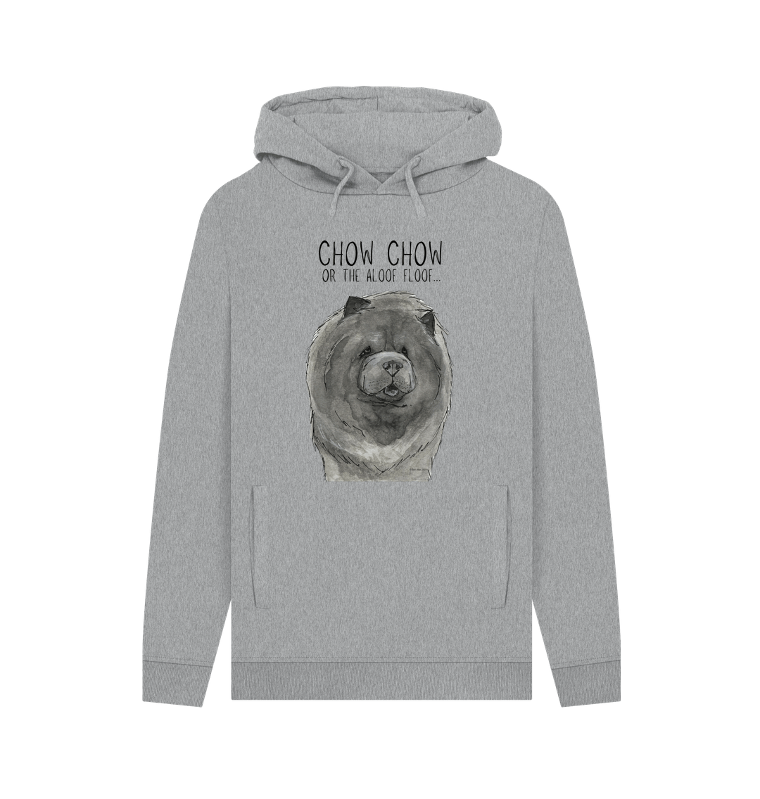 Light Heather Blue Chow Chow Men's Hoodie