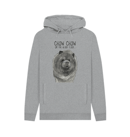 Light Heather Blue Chow Chow Men's Hoodie