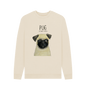 Oat Pug Men's Crew Neck Sweatshirt