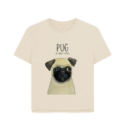 Oat Pug Women's Relaxed Fit T Shirt