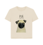 Oat Pug Women's Relaxed Fit T Shirt