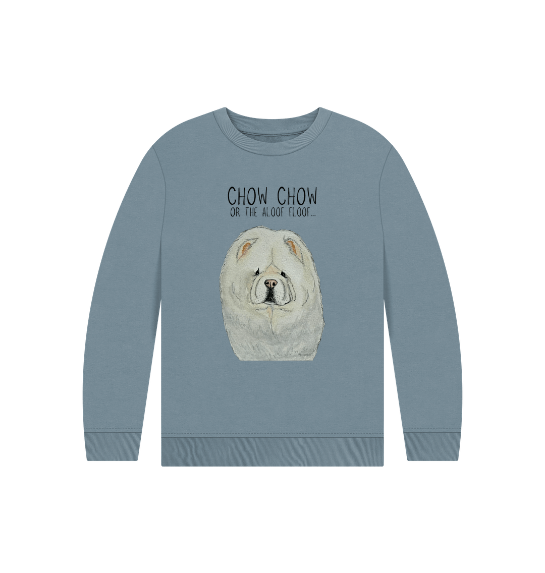 Stone Blue Cream Chow Chow Children's Sweatshirt