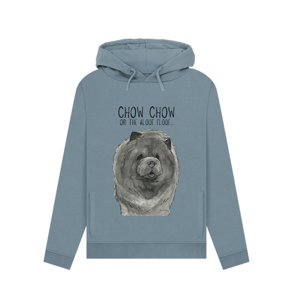 Stone Blue Blue Chow Chow Women's Hoodie